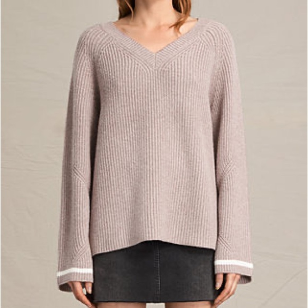 All saints x-small oversized pullover sweater